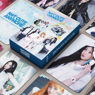 Hộp 55 Card Bo Góc ILLIT NOT CUTE ANYMORE - Thẻ Ảnh Lomo Laser Đủ 5 Thành Viên Yunah Minju Moka Wonhee Iroha