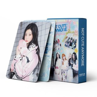 Hộp 55 Card Bo Góc ILLIT NOT CUTE ANYMORE - Thẻ Ảnh Lomo Laser Đủ 5 Thành Viên Yunah Minju Moka Wonhee Iroha
