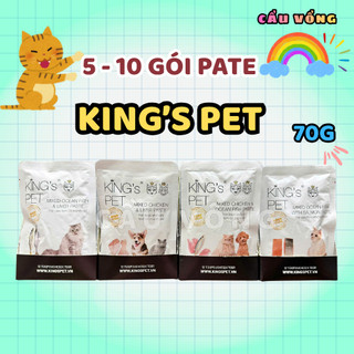 [Hỏa Tốc] 5 - 10 gói Pate KING'S PET cho chó mèo - Gói 70g