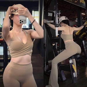 MIDORI SPORT - ÁO CROPTOP CỔ YẾM ĐẮP CHÉO Y4 - POLLY THUN LẠNH - MÚT RỜI - THÍCH HỢP ĐI TẬP GYM , YOGA , AEROBIC