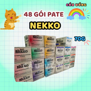 1 thùng 48 gói pate NEKKO cho mèo - Thái Lan - Gói 70g
