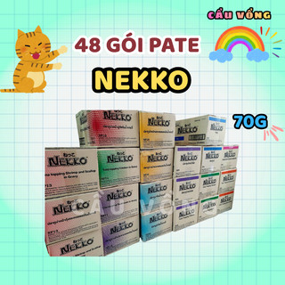 [Hỏa Tốc] 1 thùng 48 gói pate NEKKO cho mèo - Thái Lan - Gói 70g