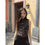 WGWE | Áo sát nách mỏng cổ 2p in họa tiết vintage nghệ thuật – W10125#