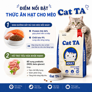 THỨC ĂN HẠT CHO MÈO TRƯỞNG THÀNH CAT TA Hạt Cho Mèo Công Nghệ Hàn Quốc