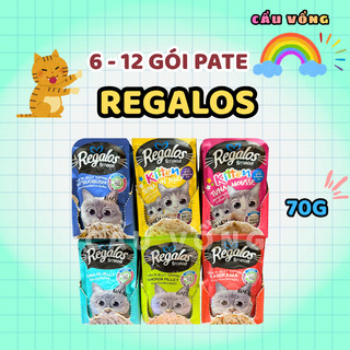 [Hỏa Tốc] 6 -12 gói Pate REGALOS Cho Mèo - Gói 70g