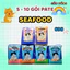 5 - 10 gói pate SEAFOOD cho mèo - Gói 60g
