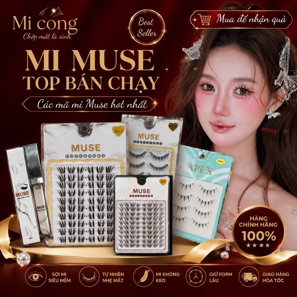 MI MUSE MI RỜI MI CỤM, MI GÂN TRONG - TOP BÁN CHẠY MI MUSE X, MG, G- MI HOT | Mi Cong Lash Shop