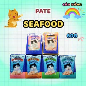 Pate SEAFOOD cho mèo - Gói 60g