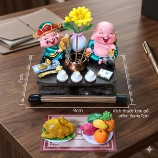 Bàn Thờ Thần Tài Mini ChiBi  Bàn Thờ Để Bàn Thờ Để Bàn Làm Việc. Bàn Thờ MiNi Để Bàn