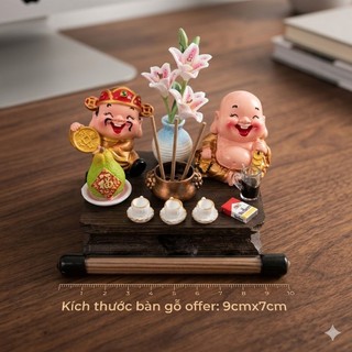 Bàn Thờ Thần Tài Mini ChiBi  Bàn Thờ Để Bàn Thờ Để Bàn Làm Việc. Bàn Thờ MiNi Để Bàn