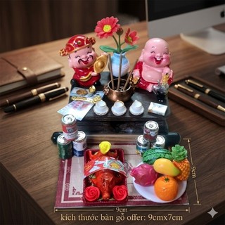 Bàn Thờ Thần Tài Mini ChiBi  Bàn Thờ Để Bàn Thờ Để Bàn Làm Việc. Bàn Thờ MiNi Để Bàn