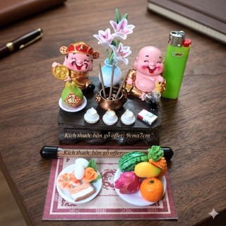 Bàn Thờ Thần Tài Mini ChiBi  Bàn Thờ Để Bàn Thờ Để Bàn Làm Việc. Bàn Thờ MiNi Để Bàn