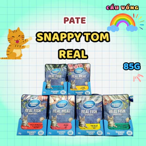 Pate SNAPPY TOM Cho Mèo Từ Thịt, Cá Thật - Gói 85g