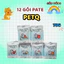 Tặng 1 súp thưởng_12 gói Pate Mèo Sữa Dê PetQ Goat Milk 70g Mix vị