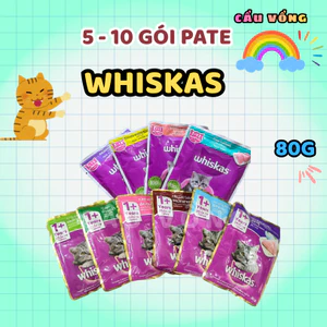 5 - 10 gói Pate WHISKAS cho mèo - Gói 80g