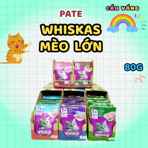 Pate mèo lớn WHISKAS - Gói 80g