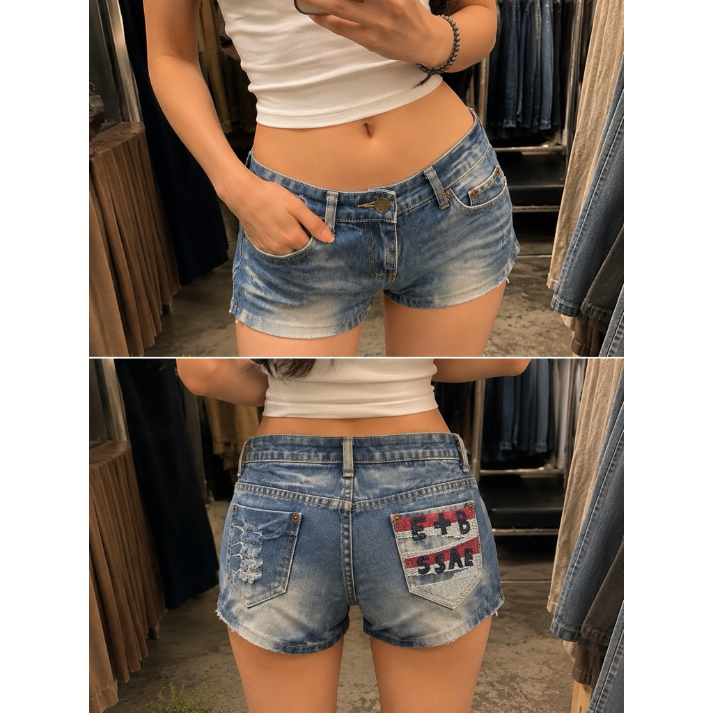 váy ngắn sexy+ short 2hand, jean loe y2k, cạp trễ, lưng cao, KHÔNG BÁN ...