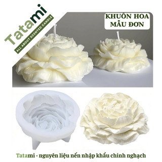 Khuôn Silicon Làm Nến TATAMI Tạo Hình Hoa Mẫu Đơn Khuôn Đổ Nến Handmade Chi Tiết Sắc Nét Cao Cấp
