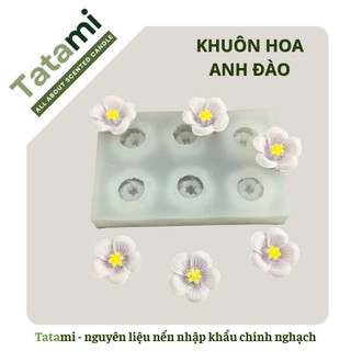 Khuôn nến khuôn hoa anh đào nhỏ silicon làm tạo hình Tatami