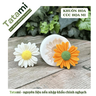 Khuôn Silicon Làm Nến TATAMI Hình Hoa Cúc Đổ Nến Thơm Decor DIY Handmade Chi Tiết Sắc Nét Dễ Tháo