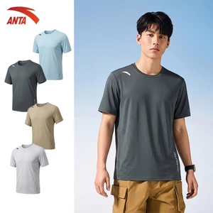 ANTA Áo Thể Thao Nam 9526B7135 | Áo Thun Chạy Bộ, Cầu Lông, Pickleball, Tennis Nhanh Khô, Thoáng Khí, Co Giãn 4 Chiều