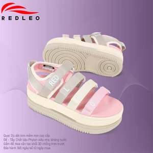 Dép Sandal REDLEO nữ tăng chiều cao, giày quai hậu độn đế cao 7cm, nhẹ mềm êm, chống thấm nước chống hôi chân