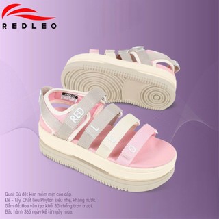 Dép Sandal REDLEO nữ tăng chiều cao, giày quai hậu độn đế cao 7cm, nhẹ mềm êm, chống thấm nước chống hôi chân