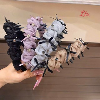 Băng đô tóc vải voan tiểu thư phồng xinh xắn cài tóc chống trơn trượt