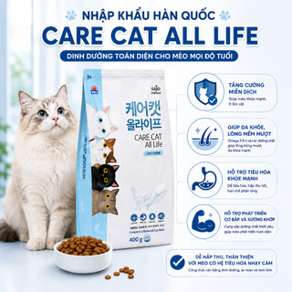THỨC ĂN HẠT CHO MÈO CARE CAT NHẬP KHẨU HÀN QUỐC