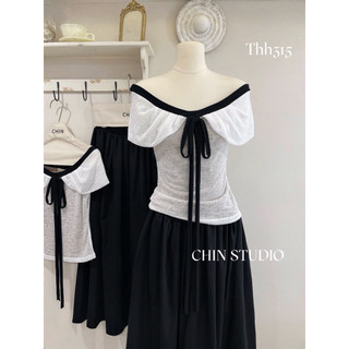 [ẢNH THẬT] SET ÁO LƯỚI CỘT NƠ MIX CVAY XOÈ SALCNM