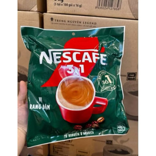 Cà Phê Hòa Tan Nescafe 3In1 Vị Rang Đậm (46gói x 16gram) Date Mới
