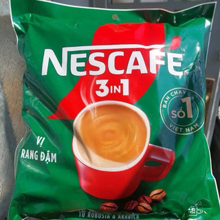 Cà Phê Hòa Tan Nescafe 3In1 Vị Rang Đậm (46gói x 16gram) Date Mới