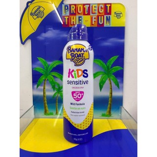 [Chính Hãng] Xịt chống nắng cho bé Banana Boat Kids Sensitive SPF50+ 170g - Dành cho da nhạy cảm và trẻ em
