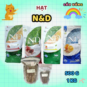 Hạt N&D cho mèo - Italia - Túi chia 500g / 1kg