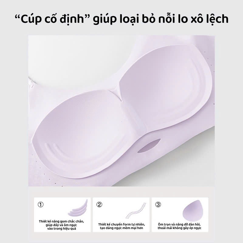 (Combo2 ) Áo Ngực LUCKORA Gel Mềm Không Gọng Mỏng Nhẹ Nâng Đỡ Tự Nhiên Không Hằn Lưng Chất Liệu Mát Lạnh