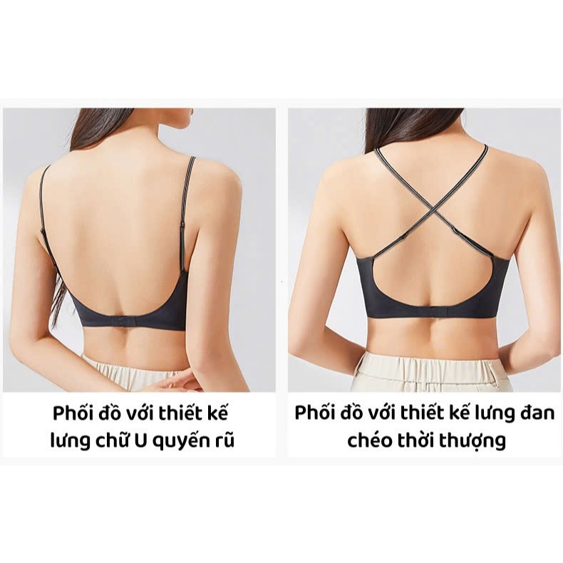 (Combo2 ) Áo Ngực LUCKORA Gel Mềm Không Gọng Mỏng Nhẹ Nâng Đỡ Tự Nhiên Không Hằn Lưng Chất Liệu Mát Lạnh