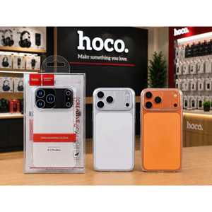 Ốp HOCO trong suốt mềm dẻo, ôm sát, dễ dàng tháo lắp dành cho iphone 17/16/15/14/13/12/pro/promax/plus/air ốp lưng