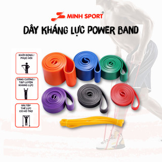 Bộ Dây Kháng Lực Dây Trợ Lực Powerband Tập Gym, Tập Tay, Chân, Toàn Thân, Đàn Hồi Trợ Lực Kéo Xà