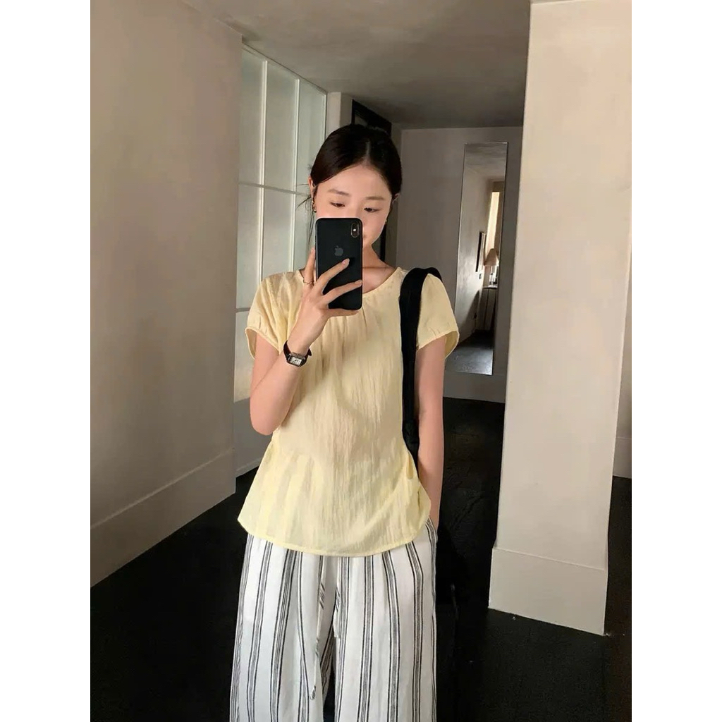 Áo cộc dây buộc basic Onni st