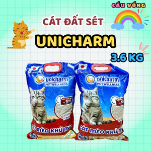 Cát vệ sinh đất sét cho mèo UNICHARM 8L - Túi 3.6kg