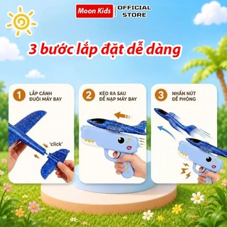 Đồ chơi phóng máy bay xốp - Đồ chơi giải trí cho bé tăng cường vận động phát triển thể chất