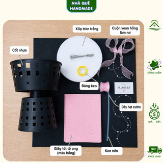 Cốt Tròn Giấy Xốp Hàn Cắm Hoa Sáp, Hoa Kẽm Nhung, Hoa Lụa - Form Tròn Cứng Cáp Làm Bó Hoa, Giỏ Hoa, Quà Tặng Handmade