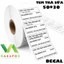 Decal nhiệt in tem trà sữa loại 50x30mm 30x50 30x50mm 30*50 giấy in nhiệt 5x3 50*30 50x30 tem dán ly cốc