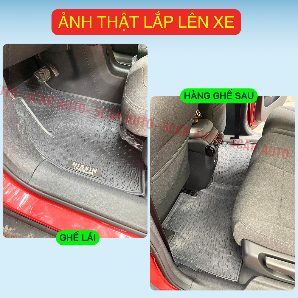 Thảm Lót Sàn Cao Su Xe VINFAST LIMO GREEN/MPV7 - Cao su đúc Không Mùi , Vừa Khít Form Xe- Chống Nước, Dễ Dàng Lắp Đặt