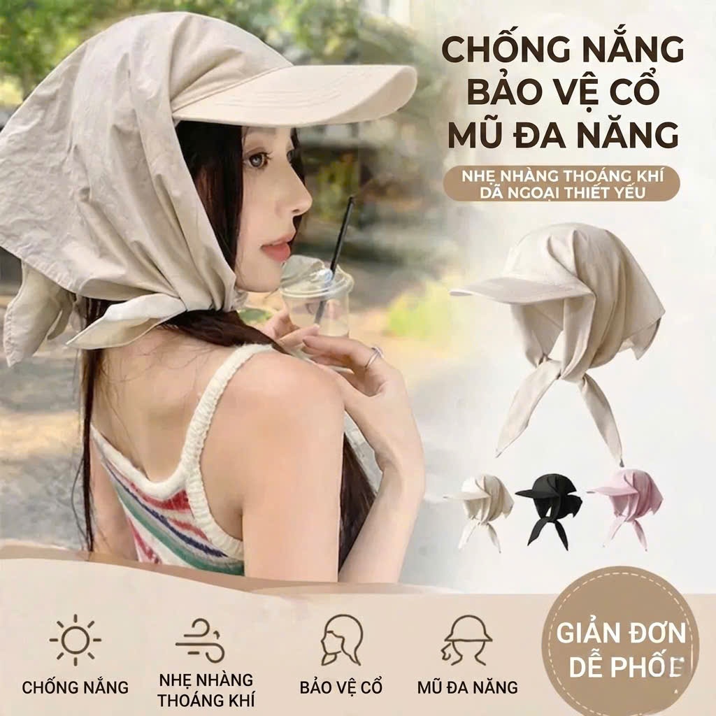 Mũ Lưỡi trai, Mũ trùm đầu, KHĂN TRÙM ĐẦU THẮT NƠ VINTAGE - ITEM "CỰC CHÁY" CHO MÙA HÈ.
