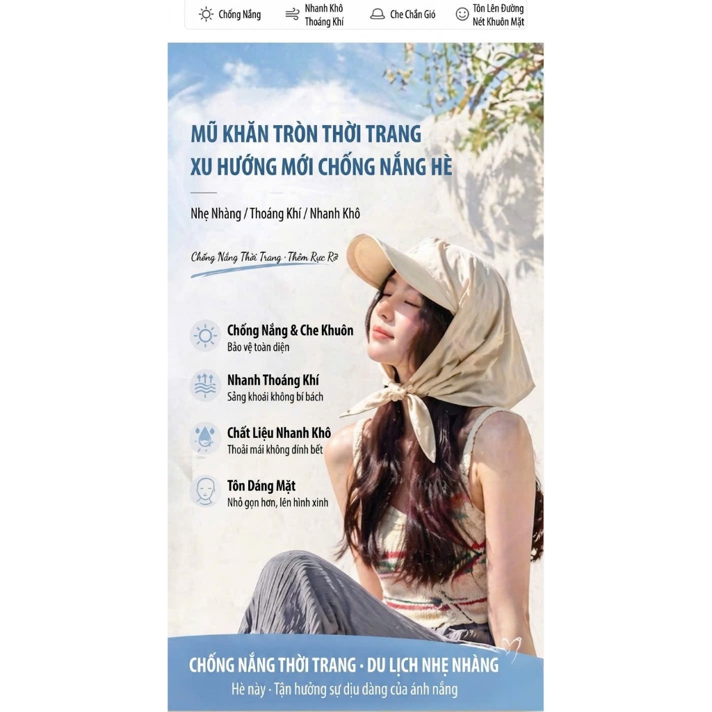 Mũ Lưỡi trai, Mũ trùm đầu, KHĂN TRÙM ĐẦU THẮT NƠ VINTAGE - ITEM "CỰC CHÁY" CHO MÙA HÈ.