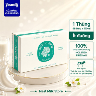 Sữa Tươi Tiệt Trùng Có Đường Mộc Châu Creamery (110ml/180ml) - Thùng 48 Hộp