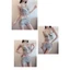 OTIN-Set đồ bơi nữ 2 mảnh họa tiết sọc trẻ trung phối dây cổ yếm thời trang biển
