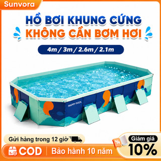 Bể Bơi Cho Bé Tại Nhà PVC Siêu Bền Hồ Bơi Xếp Gọn Đa Kích Thước 3M Dễ Dàng Cất Trữ