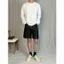 Áo Thun Nam Tay Dài Cotton Form Oversize Màu Xám Trắng Basic Phong Cách Thanh Lịch Long Tee MODMEN